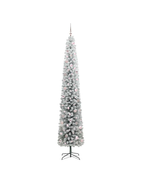 Albero di Natale artificiale Verde e bianco 270 cm PVC