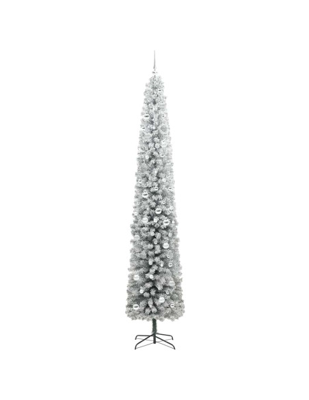Albero di Natale artificiale Verde e bianco 270 cm PVC