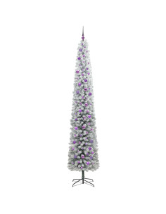 Albero di Natale artificiale Verde e bianco 270 cm PVC