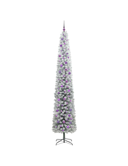 Albero di Natale artificiale Verde e bianco 270 cm PVC