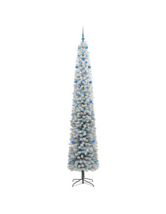 Albero di Natale artificiale Verde e bianco 270 cm PVC
