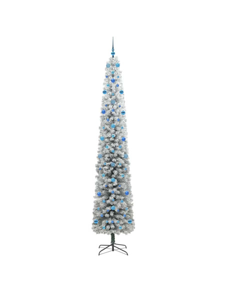 Albero di Natale artificiale Verde e bianco 270 cm PVC