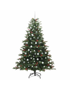 Albero di Natale artificiale con 300 LED Verde 210 cm
