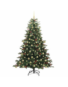 Albero di Natale artificiale con 300 LED Verde 210 cm