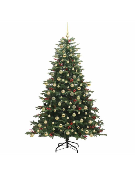 Albero di Natale artificiale con 300 LED Verde 210 cm