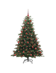 Albero di Natale artificiale con 300 LED Verde 180 cm