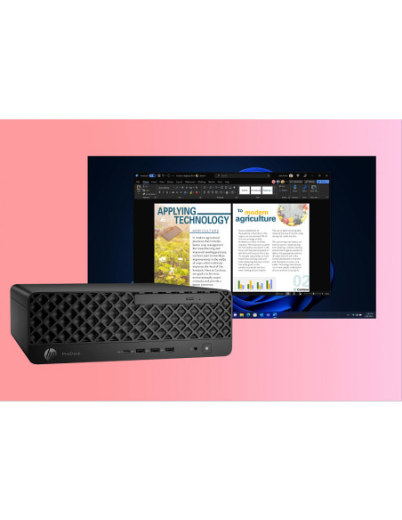 HP ProDesk 4 SFF G1i Desktop AI PC Intel Core Ultra 5 235 16 GB DDR5-SDRAM Windows 11 Pro Nero