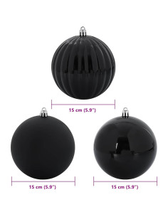 Set di Palle di Natale 9 pcs Nero