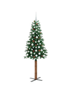 Albero di Natale snodato con 300 LED con supporto Verde 180 cm