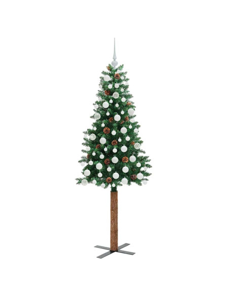 Albero di Natale snodato con 300 LED con supporto Verde 180 cm