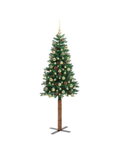 Albero di Natale snodato con 300 LED con supporto Verde 180 cm