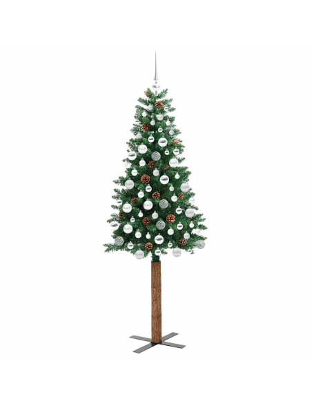 Albero di Natale snodato con 300 LED con supporto Verde 180 cm