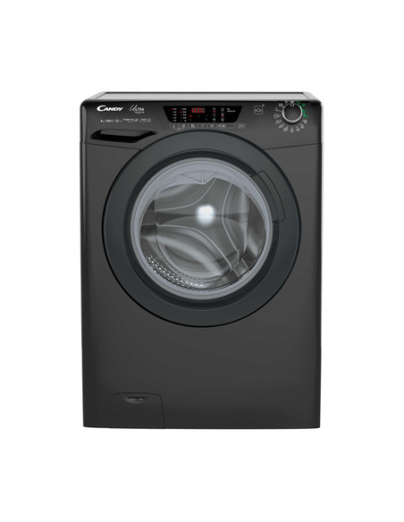 Candy Ultra Hygiene HE1584TWMBB6-S lavatrice Caricamento frontale 8 kg 1500 Giri/min Nero