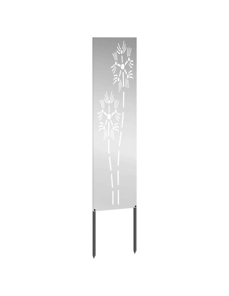 Schermo per privacy in giardino Traforo Argento 32 x 140 cm
