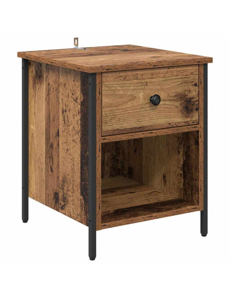 Armadio da Notte 2 pcs Legno vecchio 40 x 42 x 50 cm