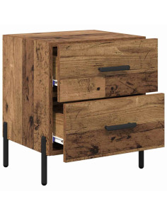 Armadio da Notte con cassetto Legno vecchio 40 x 35 x 47,5 cm