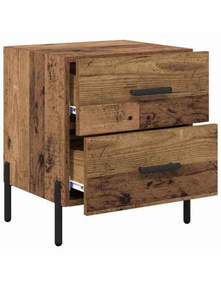 Armadio da Notte con cassetto Legno vecchio 40 x 35 x 47,5 cm