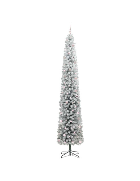 Albero di Natale artificiale Verde e bianco 300 cm PVC