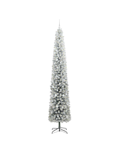 Albero di Natale artificiale Verde e bianco 300 cm PVC