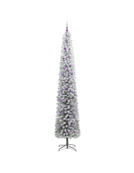 Albero di Natale artificiale Verde e bianco 300 cm PVC
