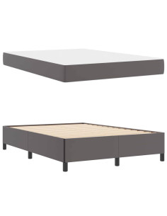 Struttura letto con materasso con materasso Grigio 160 x 200 cm