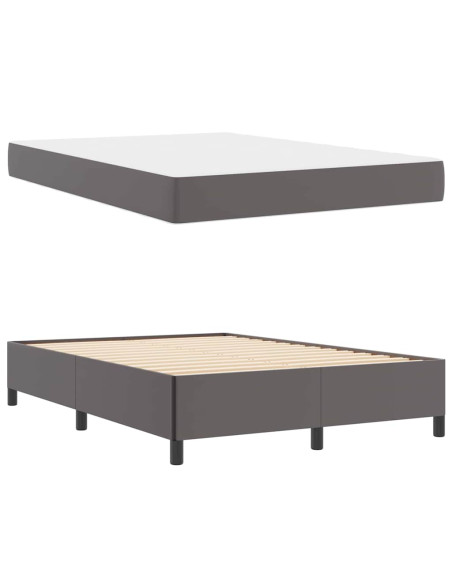 Struttura letto con materasso con materasso Grigio 160 x 200 cm