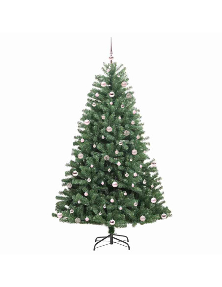 Albero di Natale Artificiale con Rami Pieghevoli Verde 240 cm