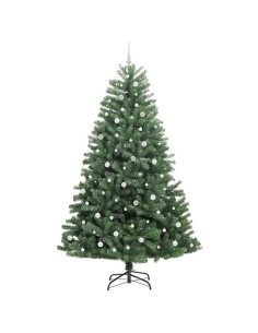 Albero di Natale Artificiale con Rami Pieghevoli Verde 240 cm