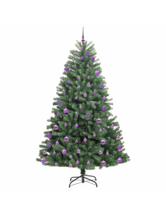 Albero di Natale Artificiale con Rami Pieghevoli Verde 240 cm
