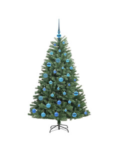 Albero di Natale Artificiale con Rami Pieghevoli Verde 150 cm
