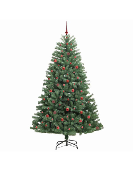 Albero di Natale Artificiale con Rami Pieghevoli Verde 240 cm