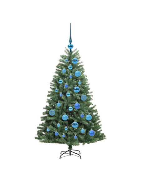 Albero di Natale Artificiale con Rami Pieghevoli Verde 120 cm