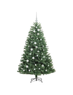 Albero di Natale Artificiale con Rami Pieghevoli Verde 150 cm