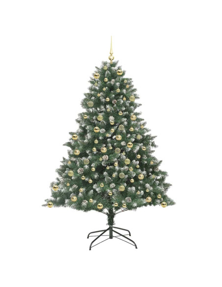 Albero di Natale artificiale con 300 LED Verde 210 cm