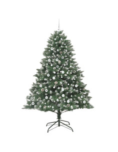 Albero di Natale artificiale con 300 LED Verde 210 cm