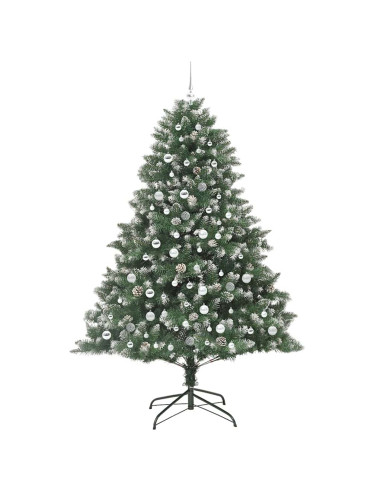 Albero di Natale artificiale con 300 LED Verde 210 cm