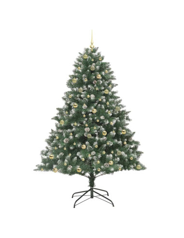 Albero di Natale artificiale con 300 LED Verde 240 cm