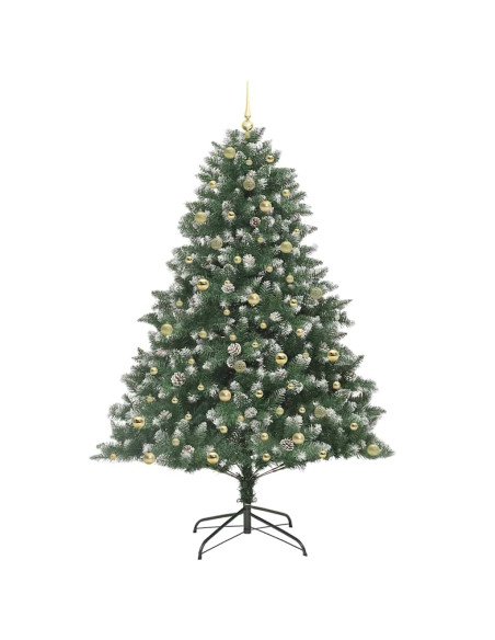 Albero di Natale artificiale con 300 LED Verde 240 cm