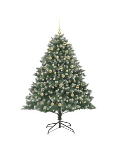 Albero di Natale artificiale con 300 LED Verde 180 cm
