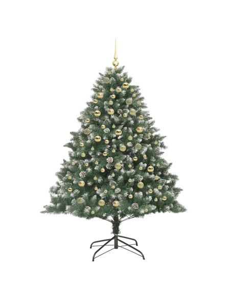 Albero di Natale artificiale con 300 LED Verde 180 cm