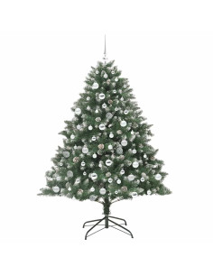 Albero di Natale artificiale con 300 LED Verde 180 cm