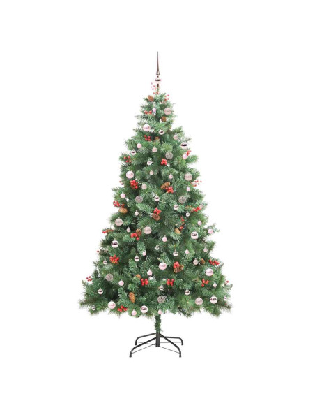 Albero di Natale artificiale Verde 240 cm PVC e Metallo