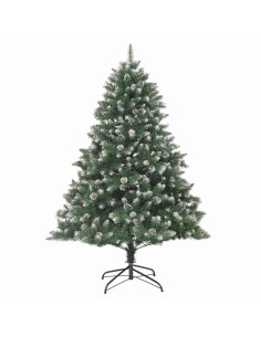 Albero di Natale artificiale con 300 LED Verde 180 cm