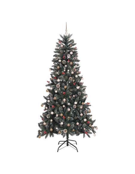 Albero di Natale artificiale con 300 LED Verde 240 cm