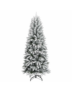 AlberodiNataleartificiale con supporto Bianco 180cm PVC