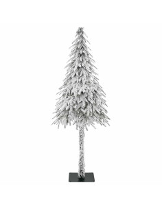 Albero di Natale con 300 LED Bianco 180 cm PE e Acciaio
