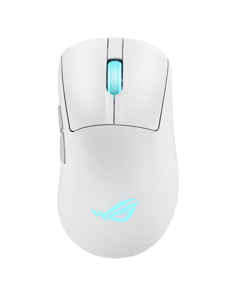 ASUS ROG Keris II Origin WHT mouse Gaming Mano destra RF Wireless + Bluetooth + USB Type-A Ottico 42000 DPI