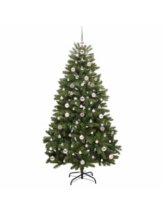 Albero di Natale artificiale Verde 180 cm PVC e Metallo