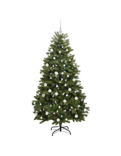 Albero di Natale artificiale Verde 180 cm PVC e Metallo