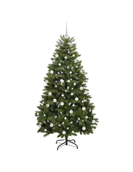 Albero di Natale artificiale Verde 180 cm PVC e Metallo